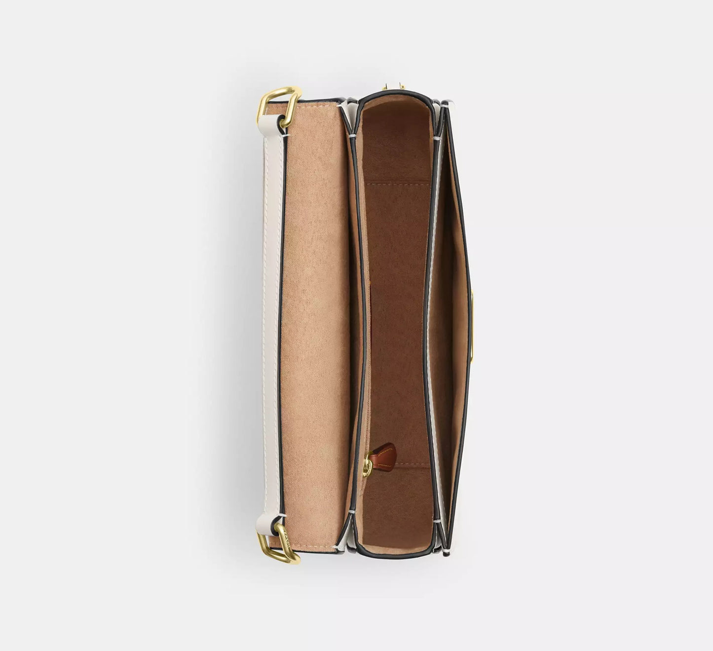 Harper Shoulder Bag Gold Chalk Coach