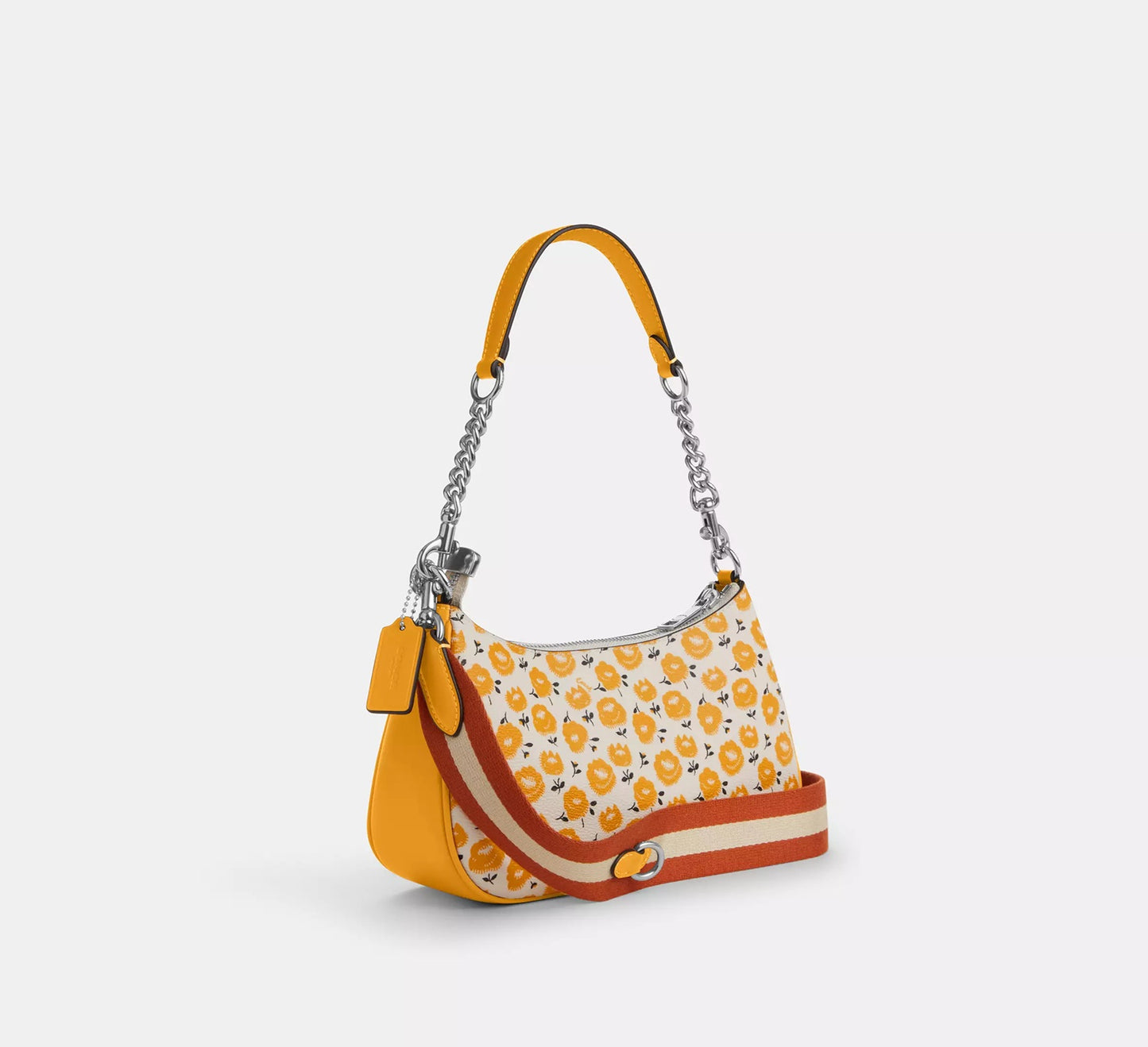 Teri Shoulder Bag With Floral Print Buttercup Multi Coach