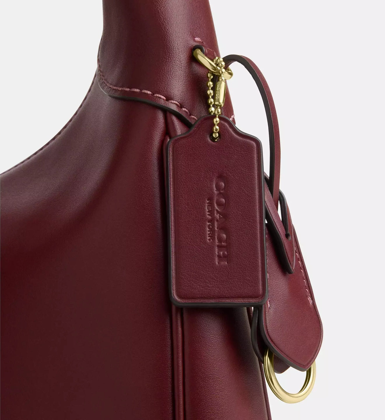 Ella Shoulder Bag Maroon Coach