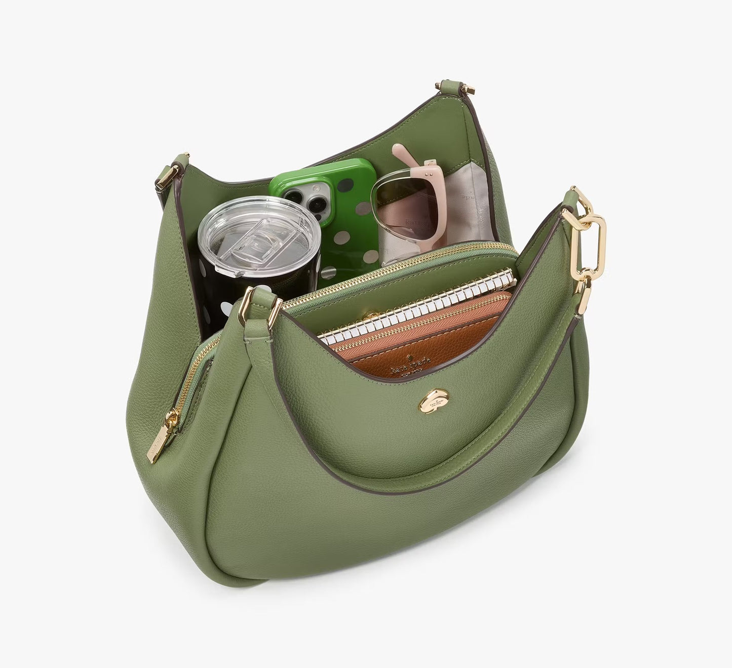 Kayla Large Triple Compartment Shoulder Bag Cedar Stand Kate Spade