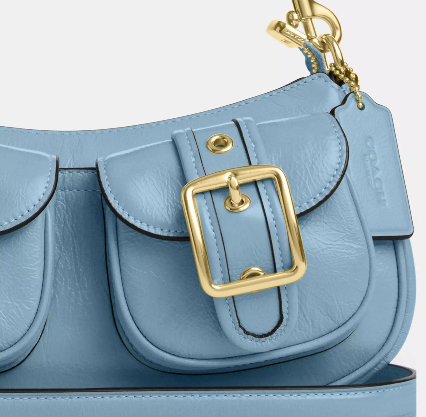 Ashton Bag Glazed Powder Blue Coach