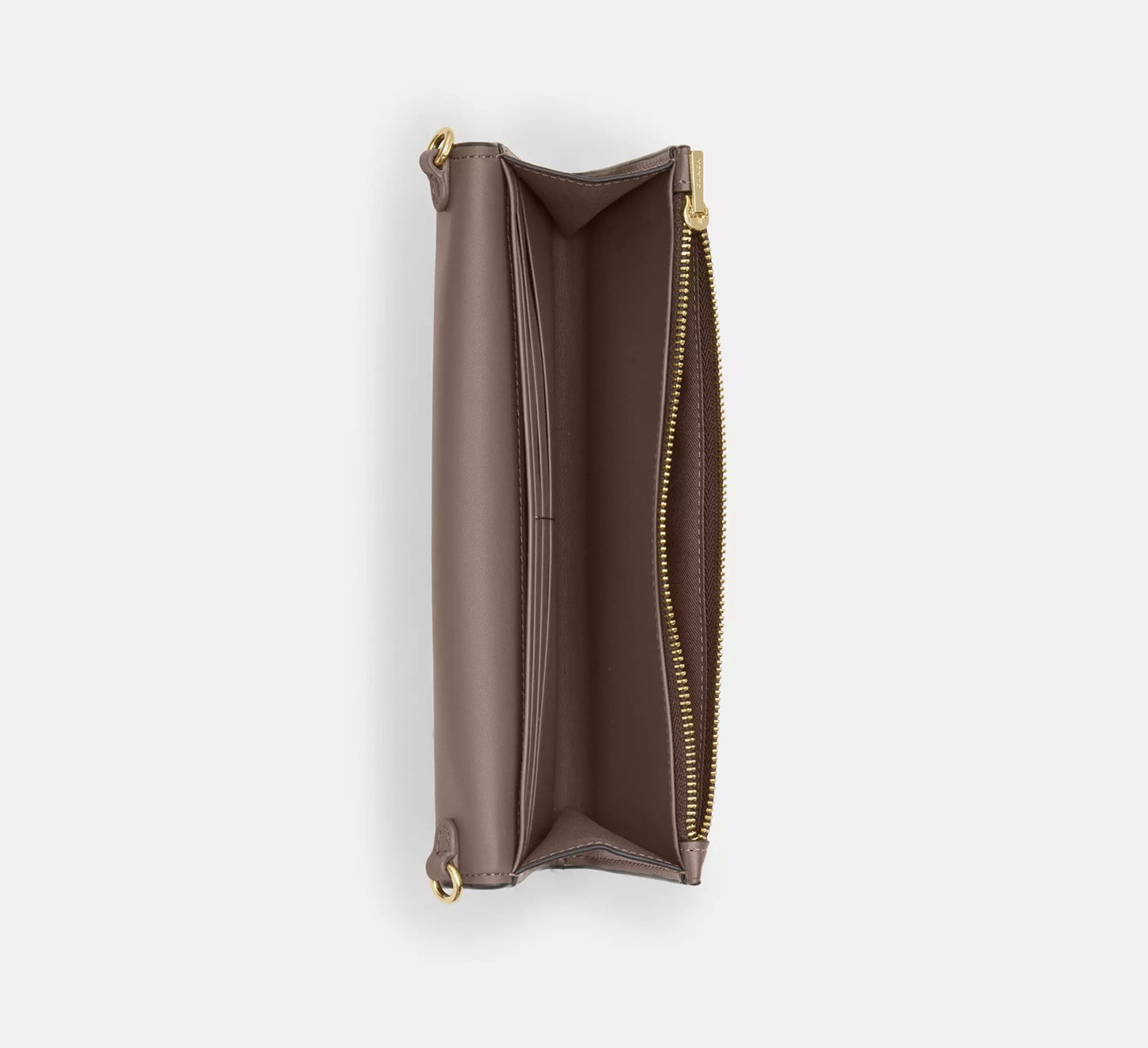 Klare Wallet With Chain Dark Stone Coach