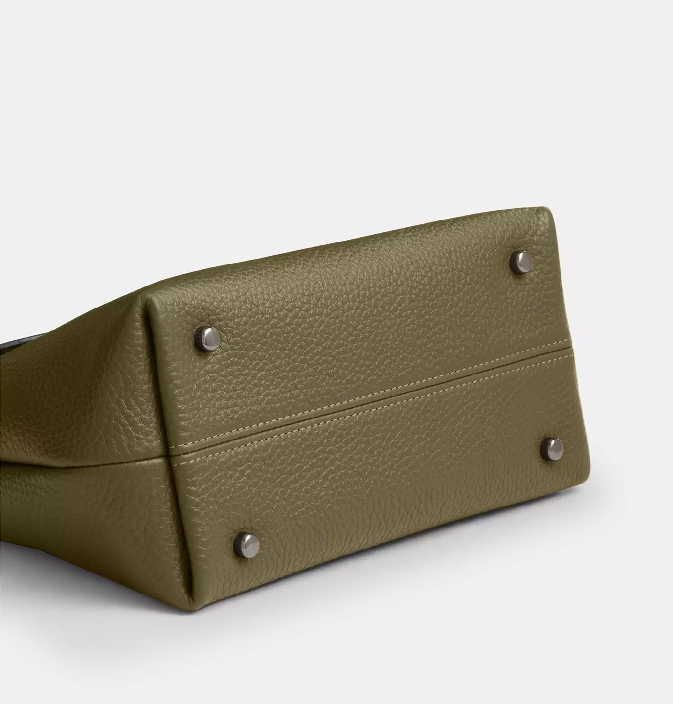 Emory Top Handle Bag Gunmetal Olive Coach