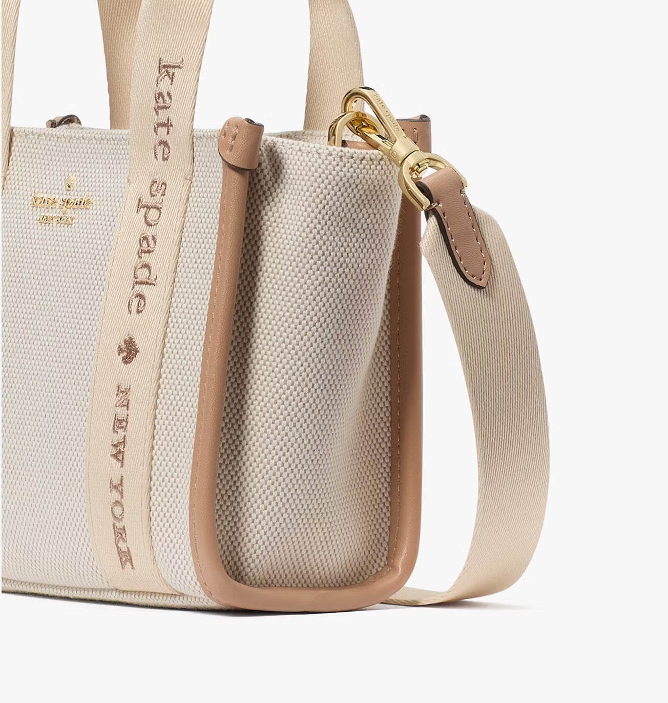 Kip Canvas Mini Tote Bag Light Fawn Multi Kate Spade