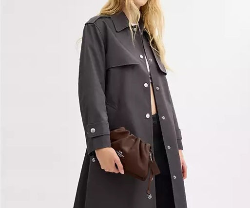 Faye Shoulder Bag With Ruching Maple Coach