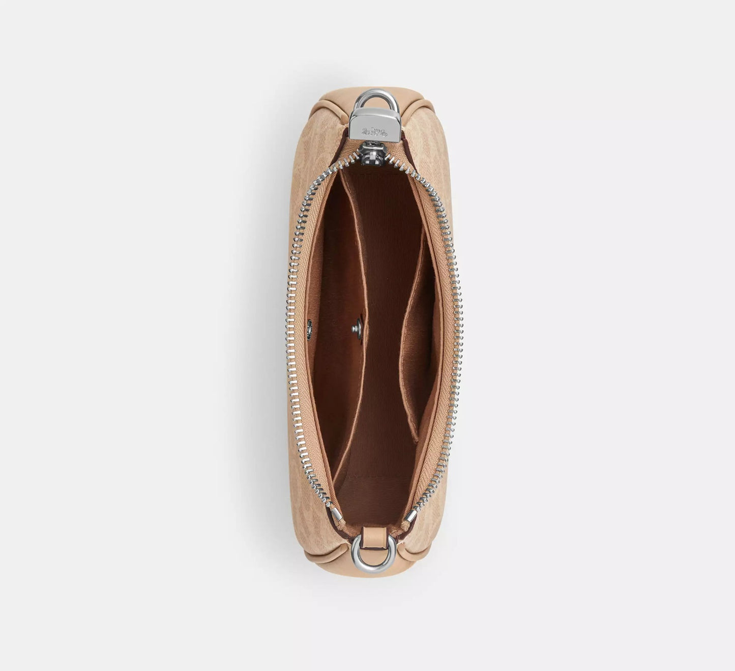 Teri Mini Crossbody Bag In Signature Canvas Tan Brown Coach