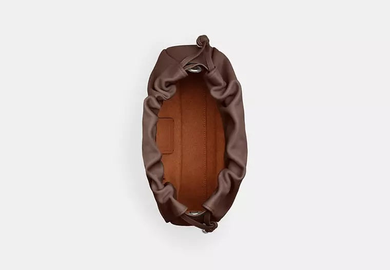 Faye Shoulder Bag With Ruching Maple Coach