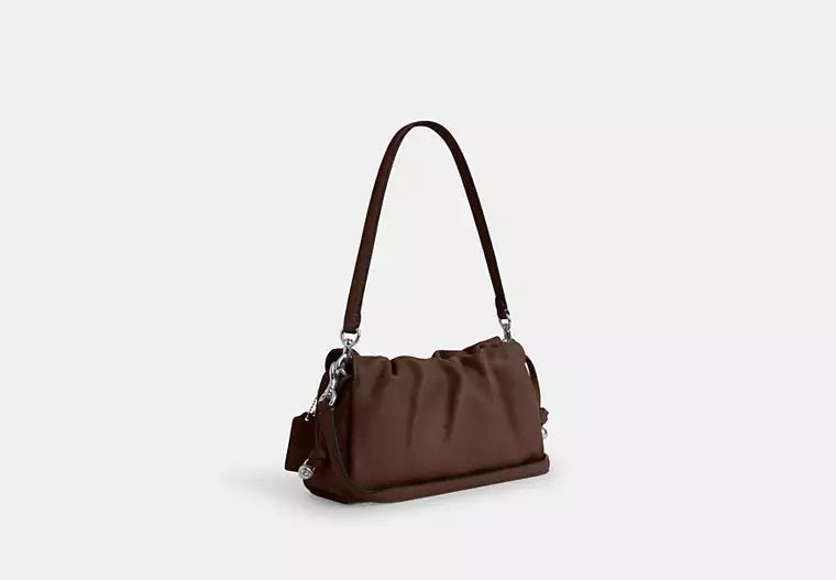 Faye Shoulder Bag With Ruching Maple Coach