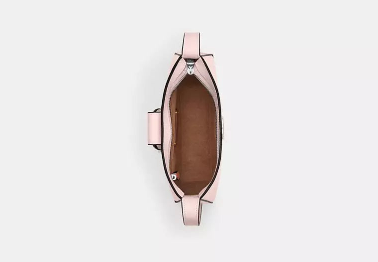 Eliza Shoulder Bag With Zipper Closure Blush Coach