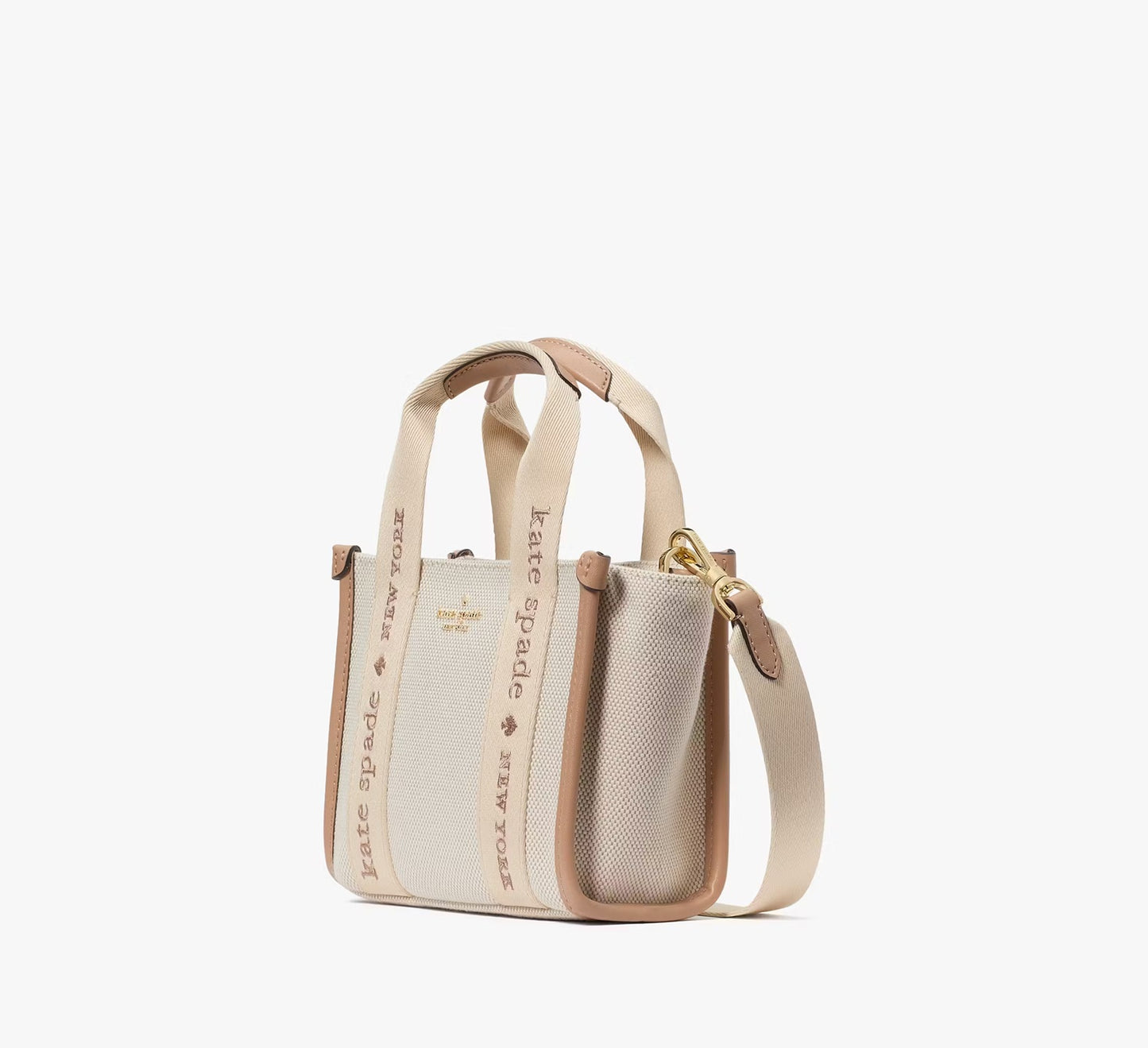 Kip Canvas Mini Tote Bag Light Fawn Multi Kate Spade