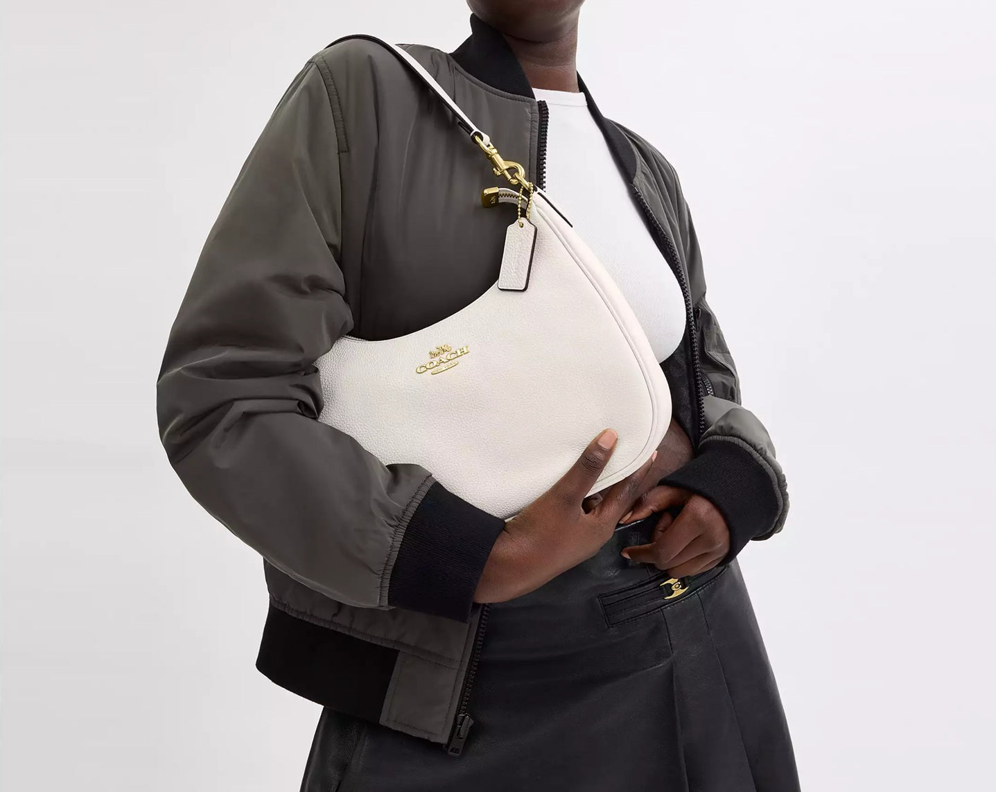Teri Hobo Bag Chalk Coach