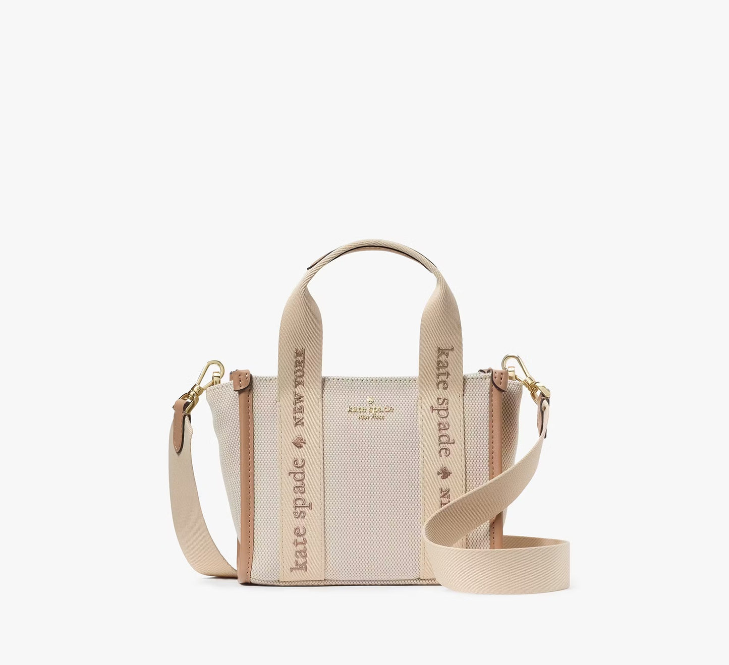 Kip Canvas Mini Tote Bag Light Fawn Multi Kate Spade