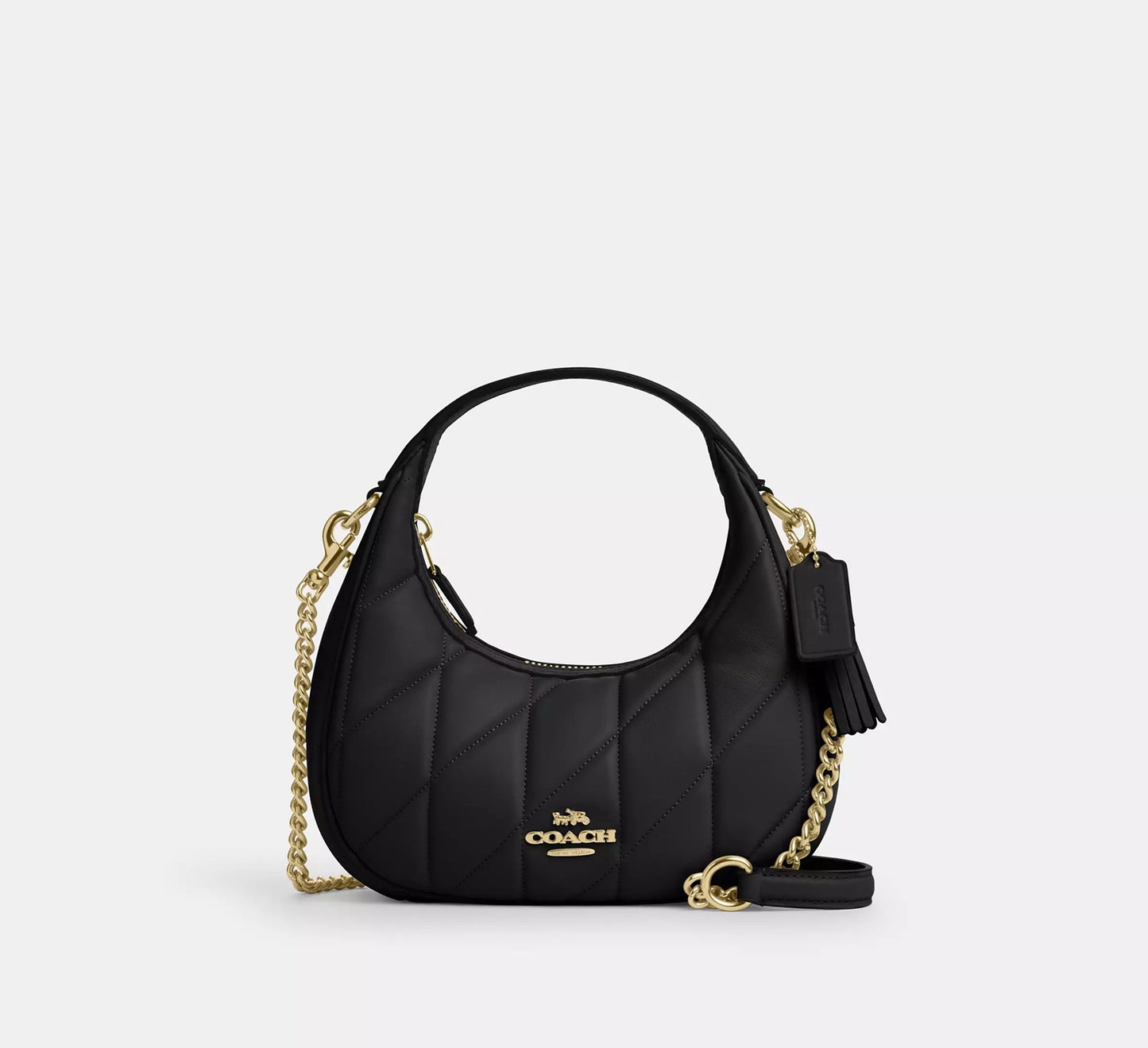 Carmen Mini Crossbody Bag With Quilting Black Coach