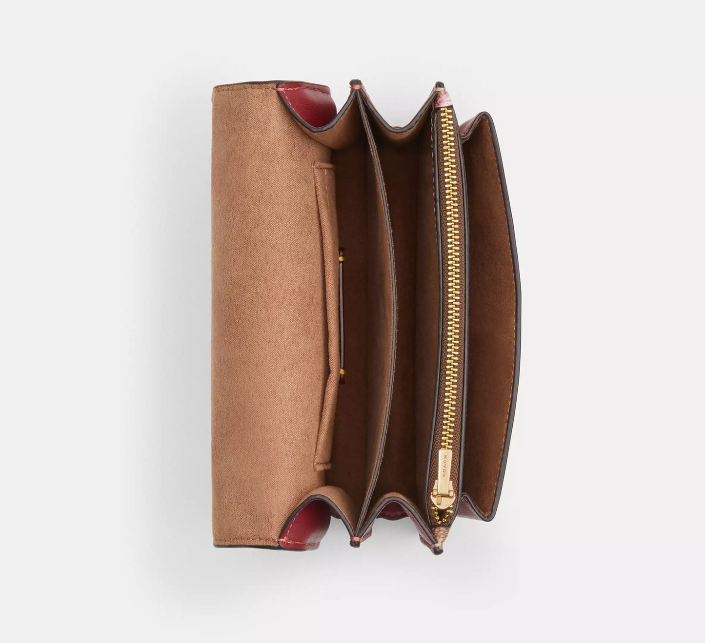 Mini Klare Crossbody Bag In Signature Canvas With Cherry Print Tan Multi Coach