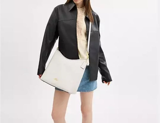 Laurel Large Shoulder Bag Chalk Coach