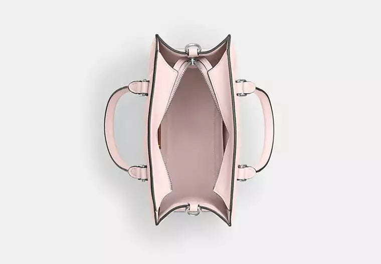 Maggie Small Tote Bag In Signature Leather Blush Coach