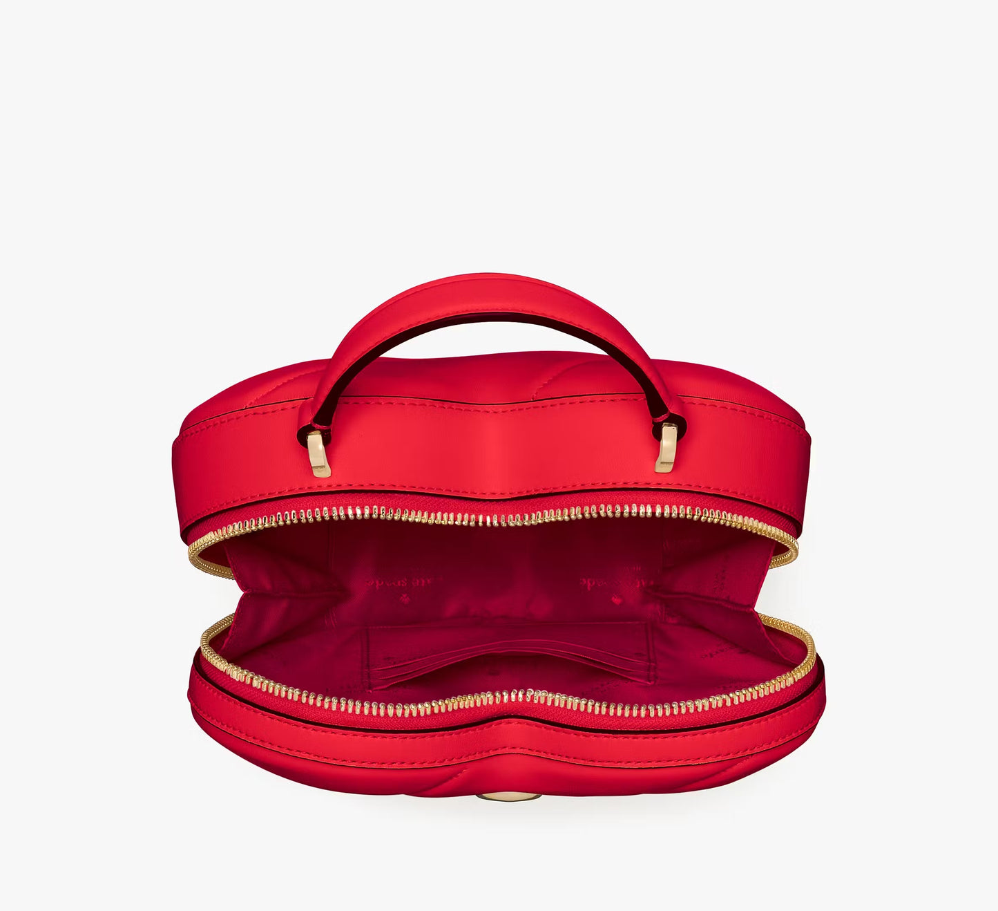 Love Shack Quilted 3D Heart Crossbody Bag Ruby Red Kate Spade