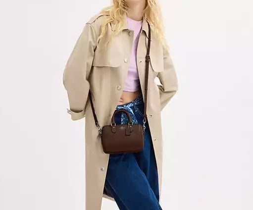 Mini Rowan Crossbody Bag Maple Coach