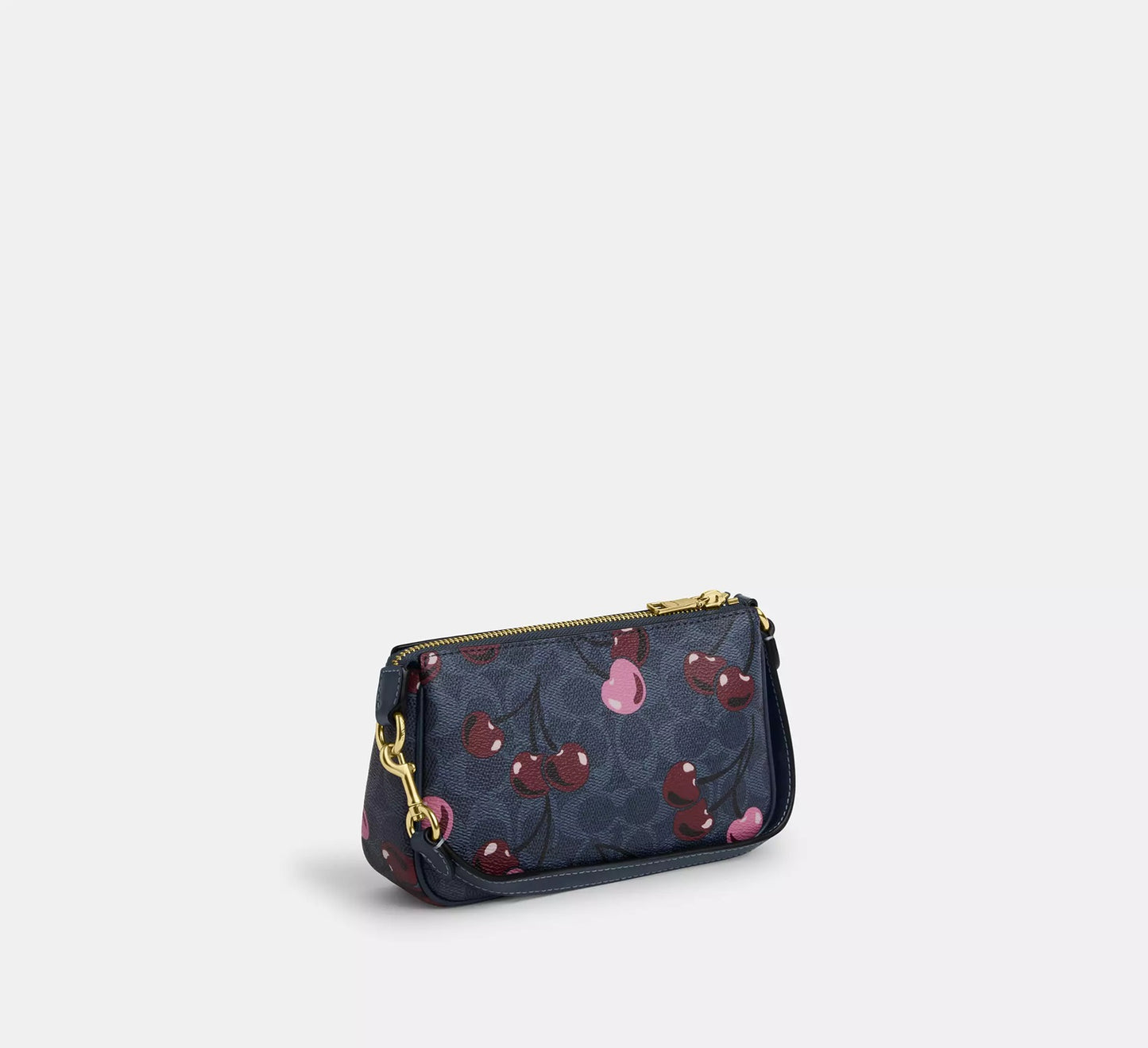 Nolita 19 In Signature Canvas With Cherry Print Bag Denim Multi Coach