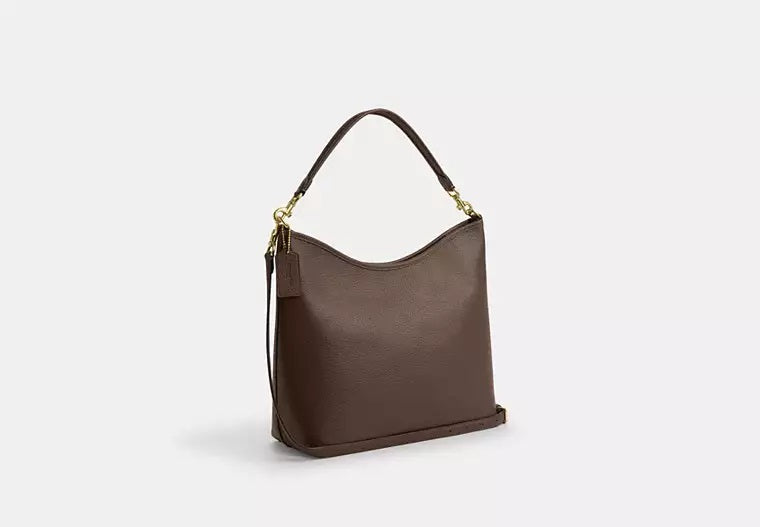 Laurel Large Shoulder Bag Dark Stone Coach