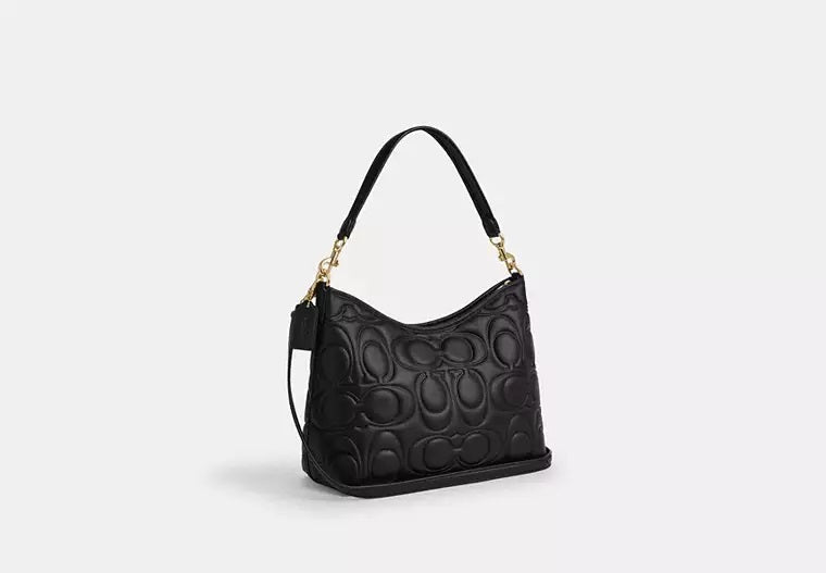 Laurel Shoulder Bag In Signature Leather Bag Black Coach