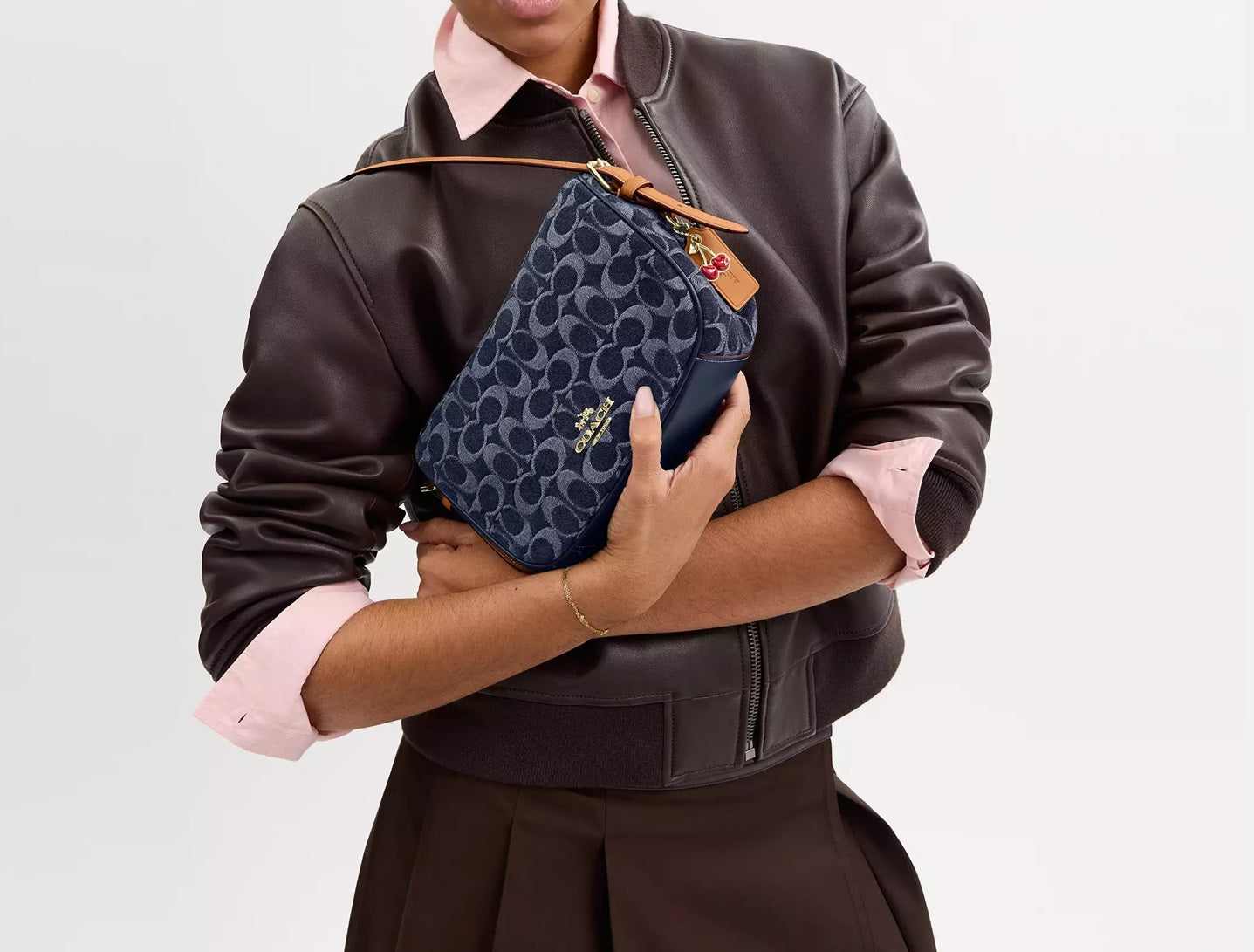 Kailey Shoulder Bag In Signature Denim Natural Coach
