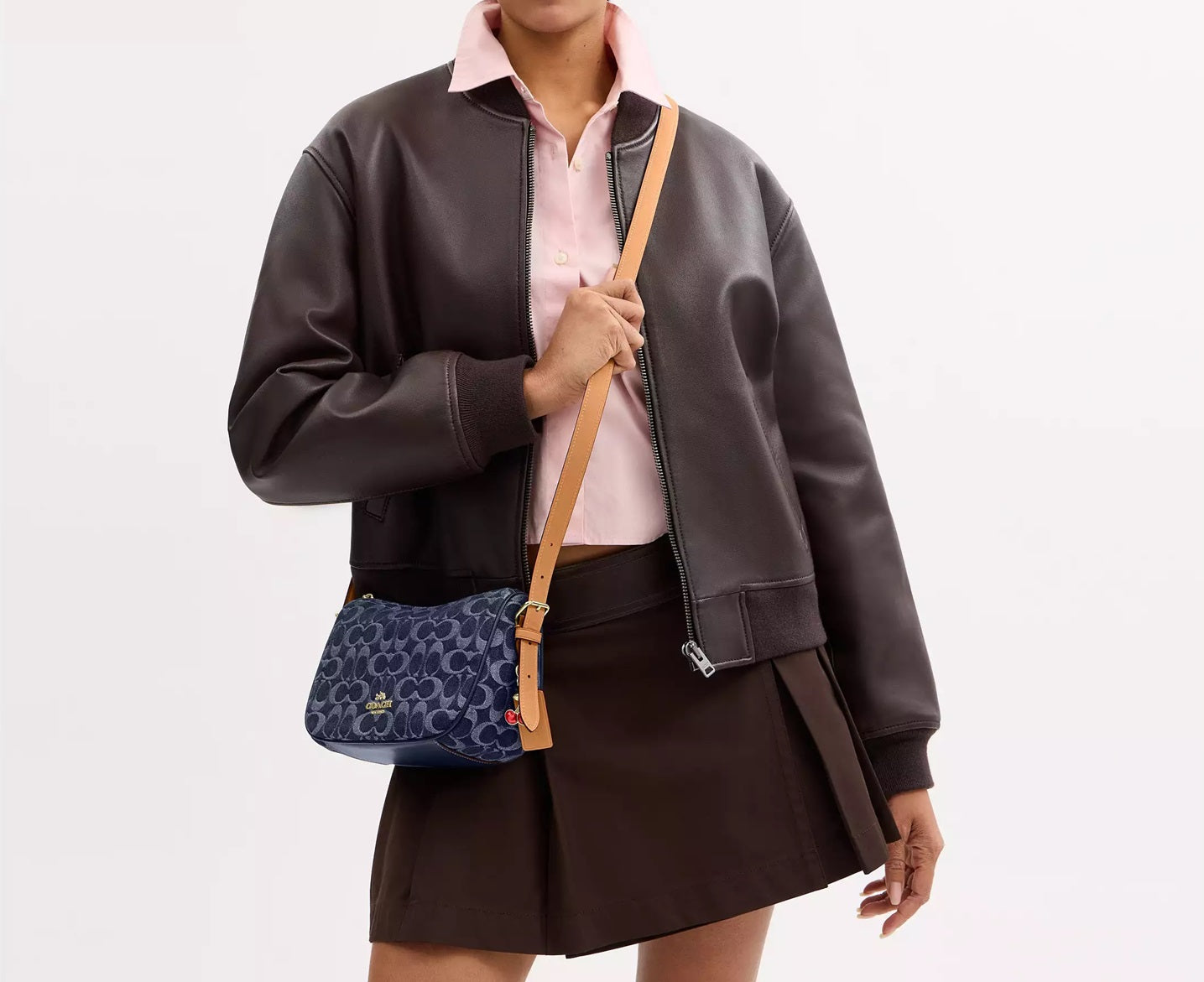 Kailey Shoulder Bag In Signature Denim Natural Coach