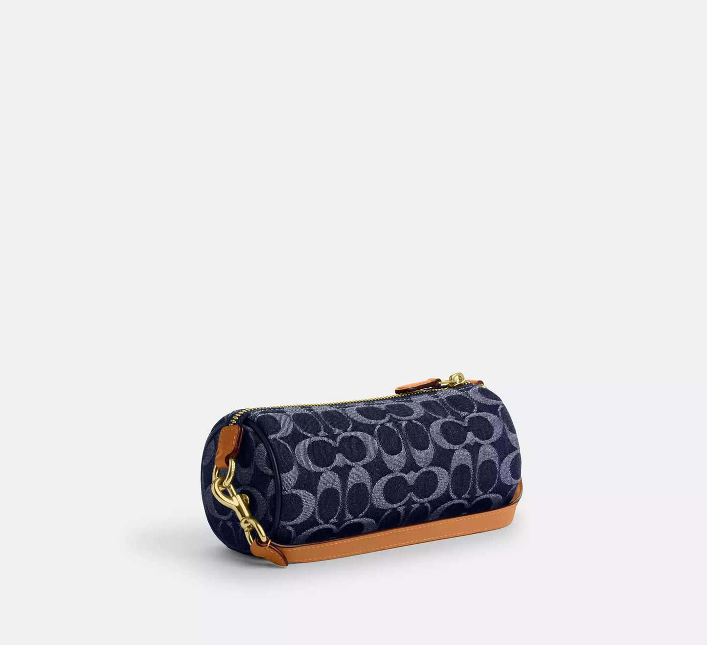 Nolita Barrel Bag In Signature Denim Natural Coach