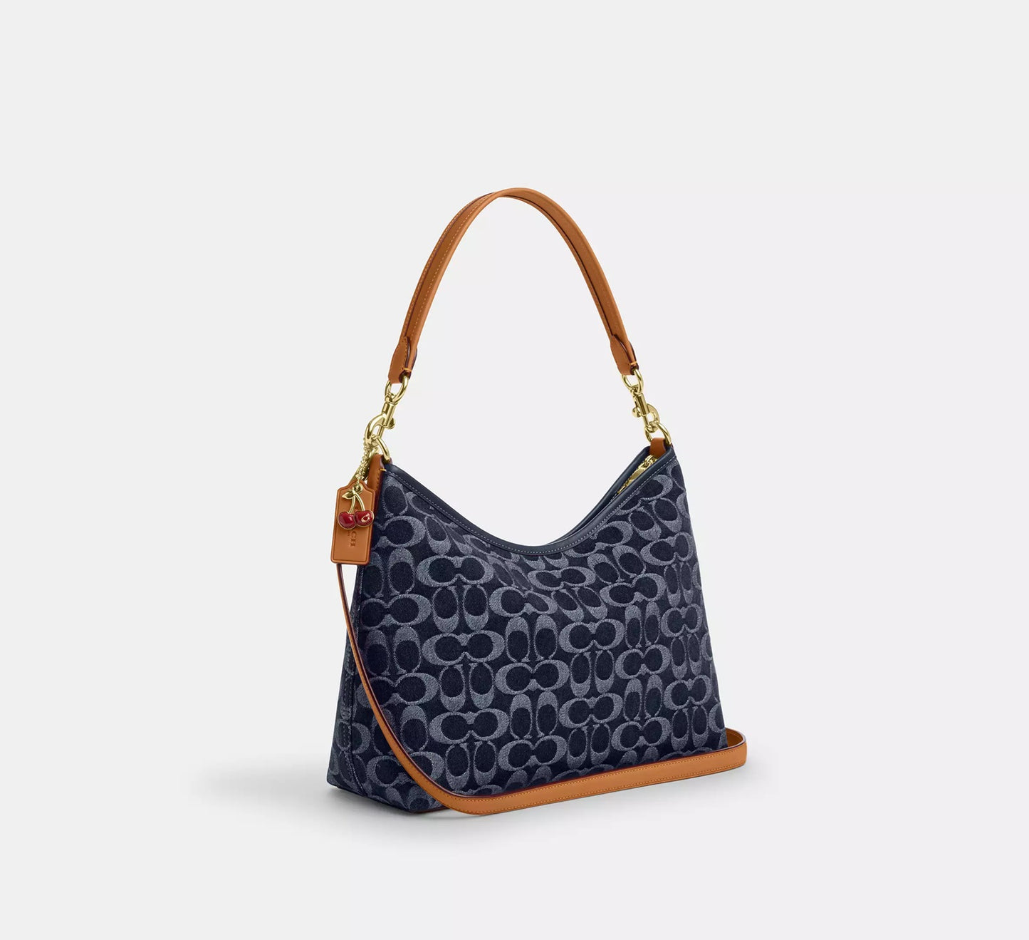 Laurel Shoulder Bag In Signature Denim Natural Coach