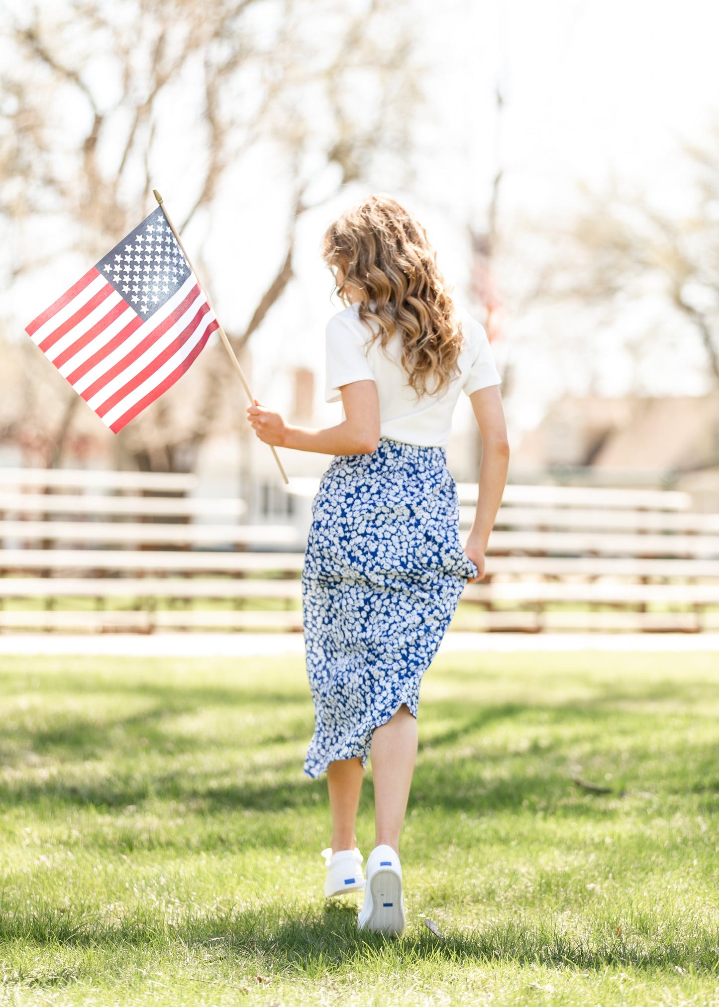 Braylyn Floral Midi Skirt