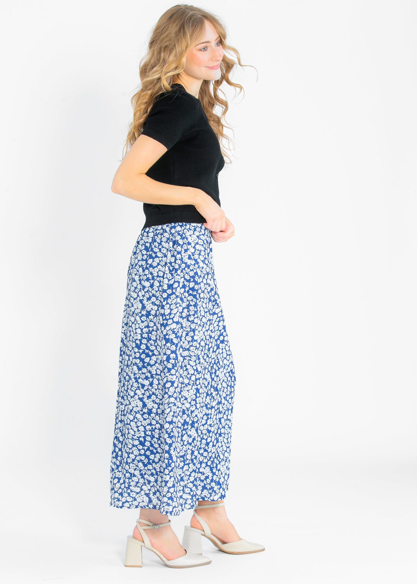 Braylyn Floral Midi Skirt