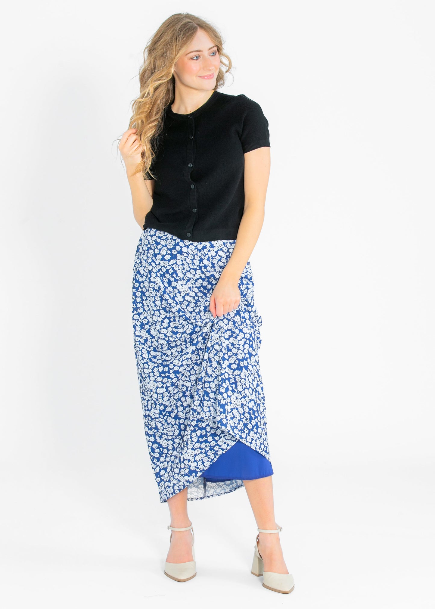 Braylyn Floral Midi Skirt