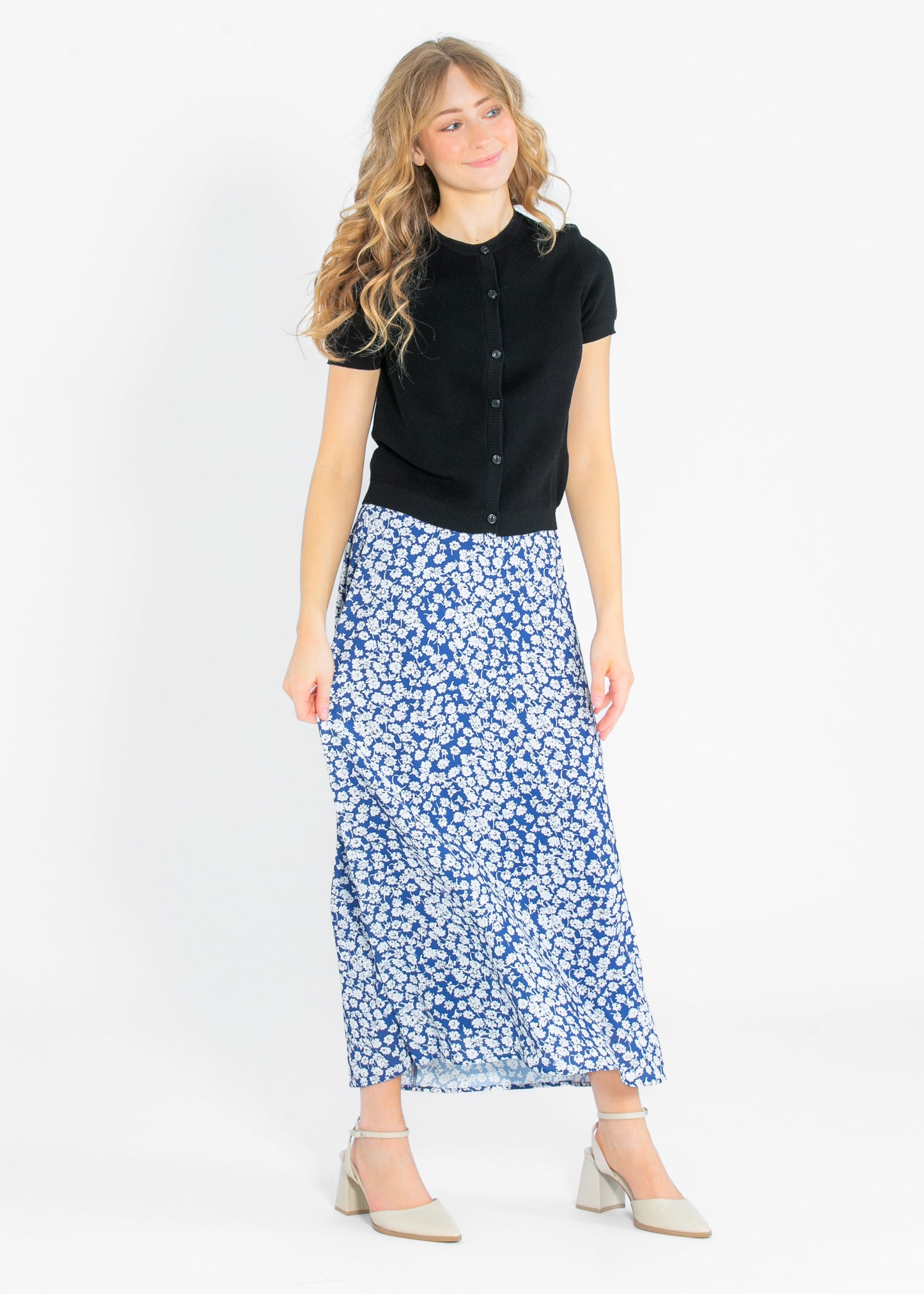 Braylyn Floral Midi Skirt