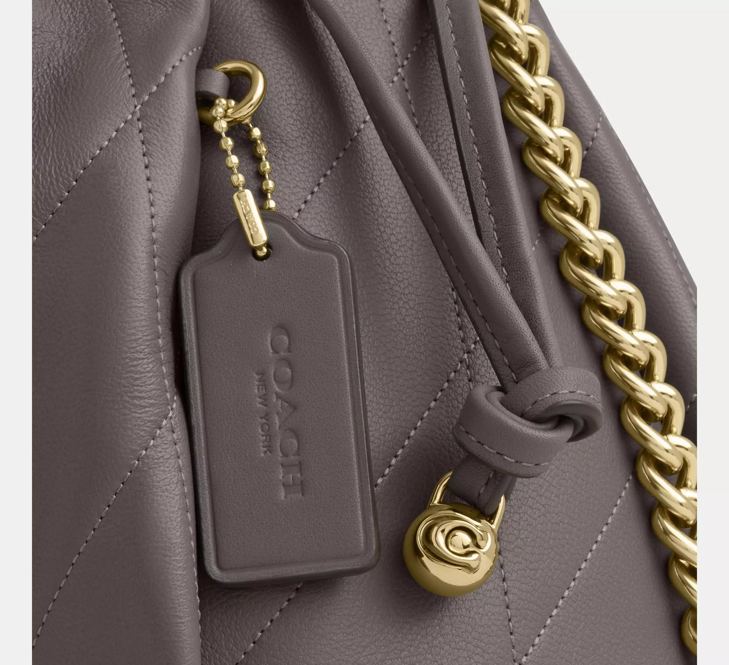 Faye Large Shoulder Bag Chalk Coach