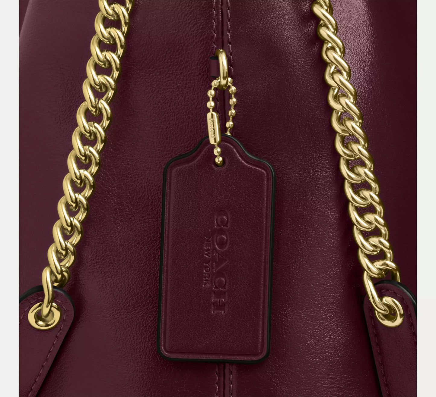 Evelyn Shoulder Bag Dark Wine Coach