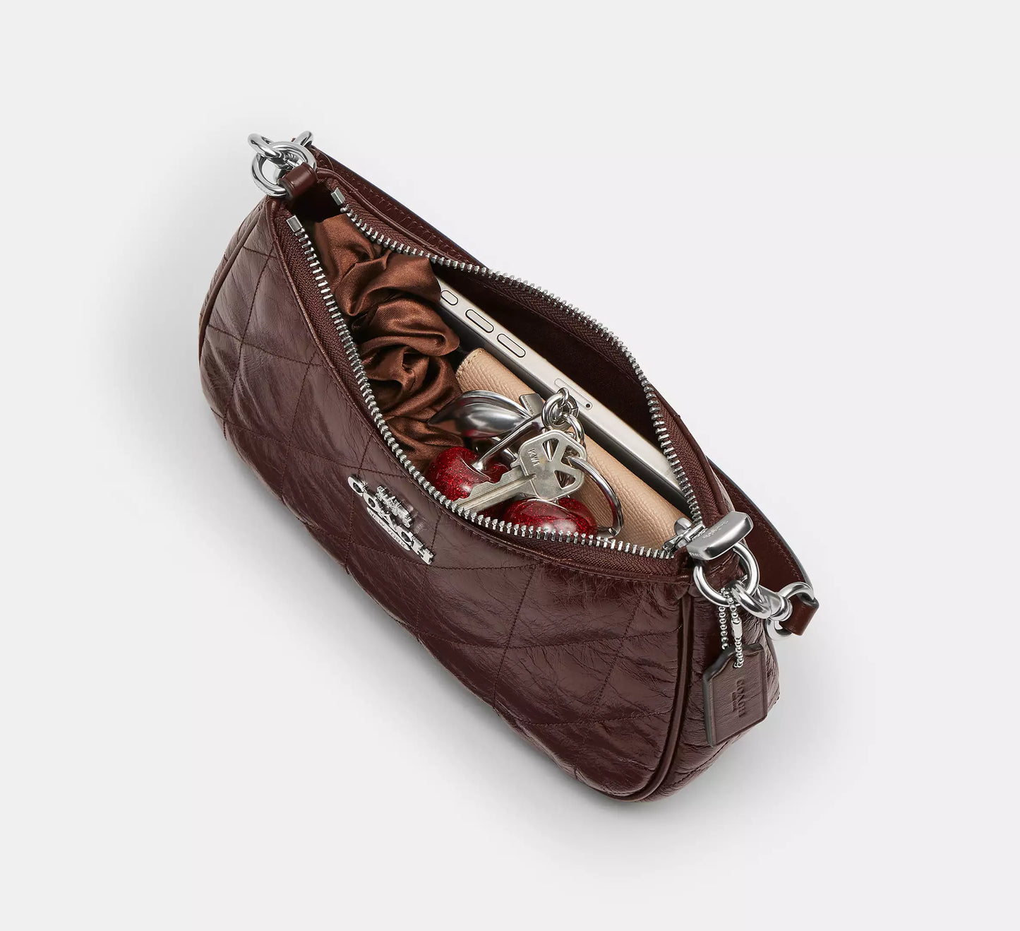 Teri Shoulder Bag Maple With Quilting Coach