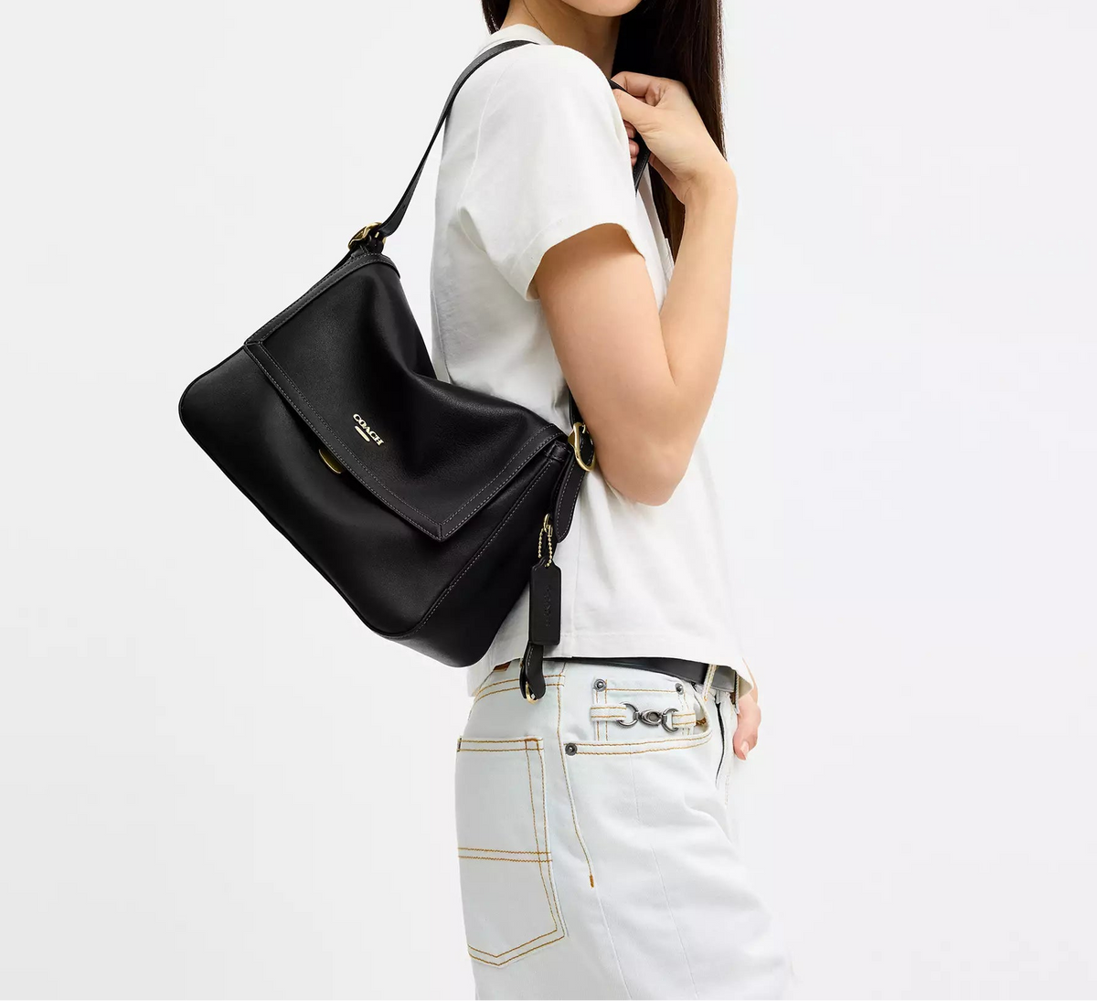 Etta Flap Bag Black Coach