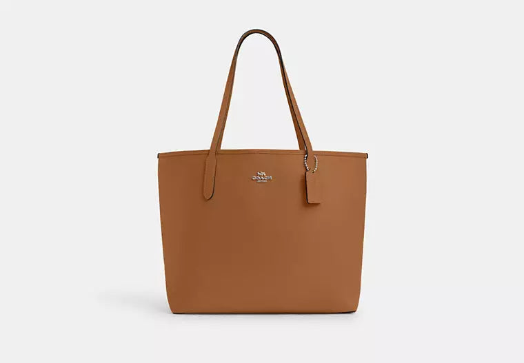 Coach market tote light saddle sale