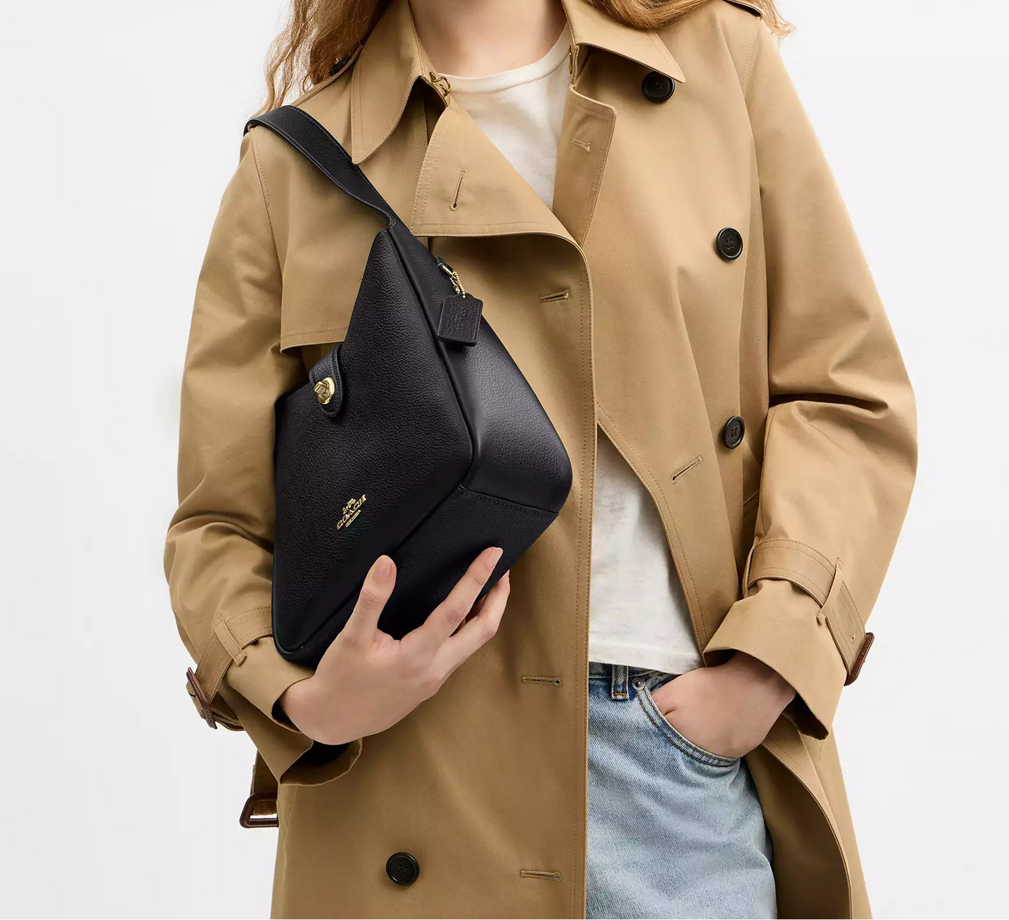 Hadley Convertible Crossbody Bag Black Coach
