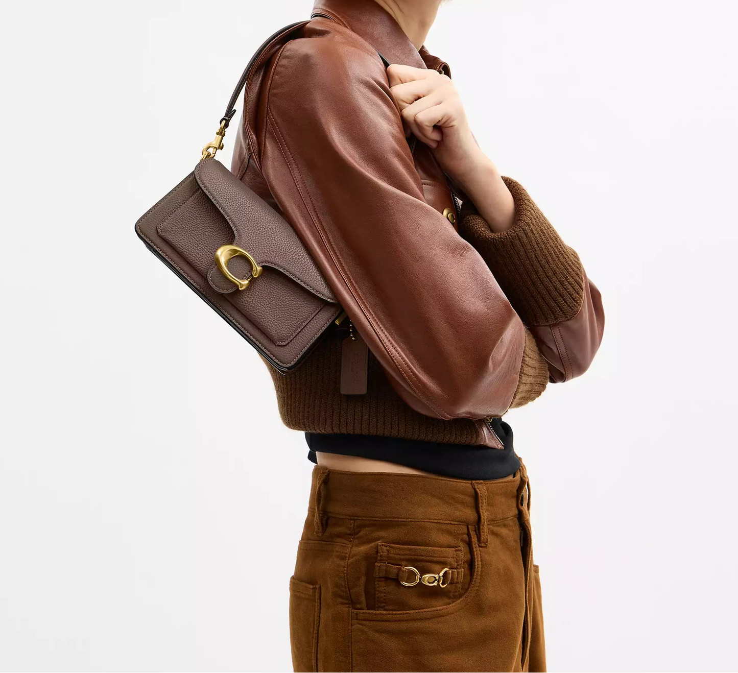 Tabby Shoulder Bag 20 Dark Stone Coach
