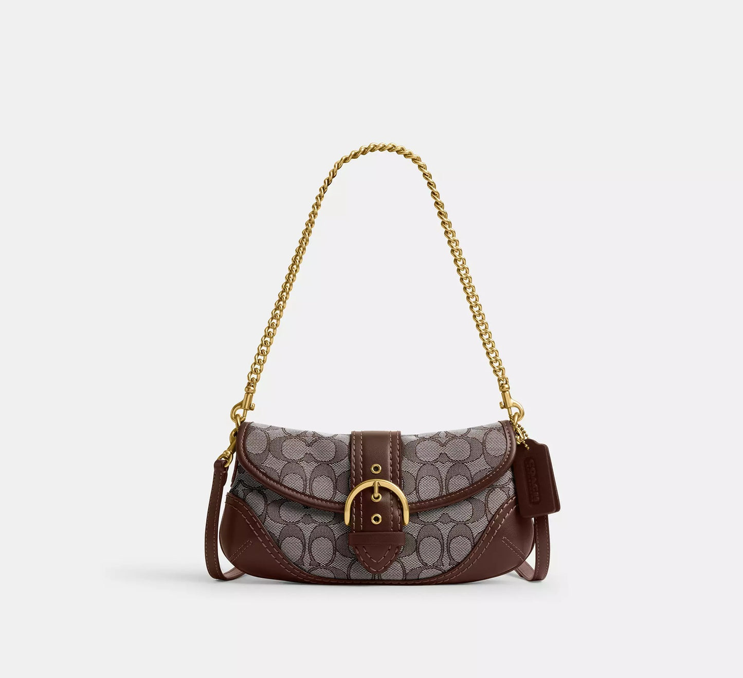 Soho Bag 25 In Signature Jacquard Oak Maple Coach