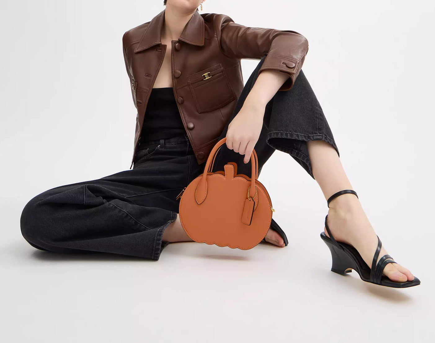 Pumpkin Bag Multi Orange Coach