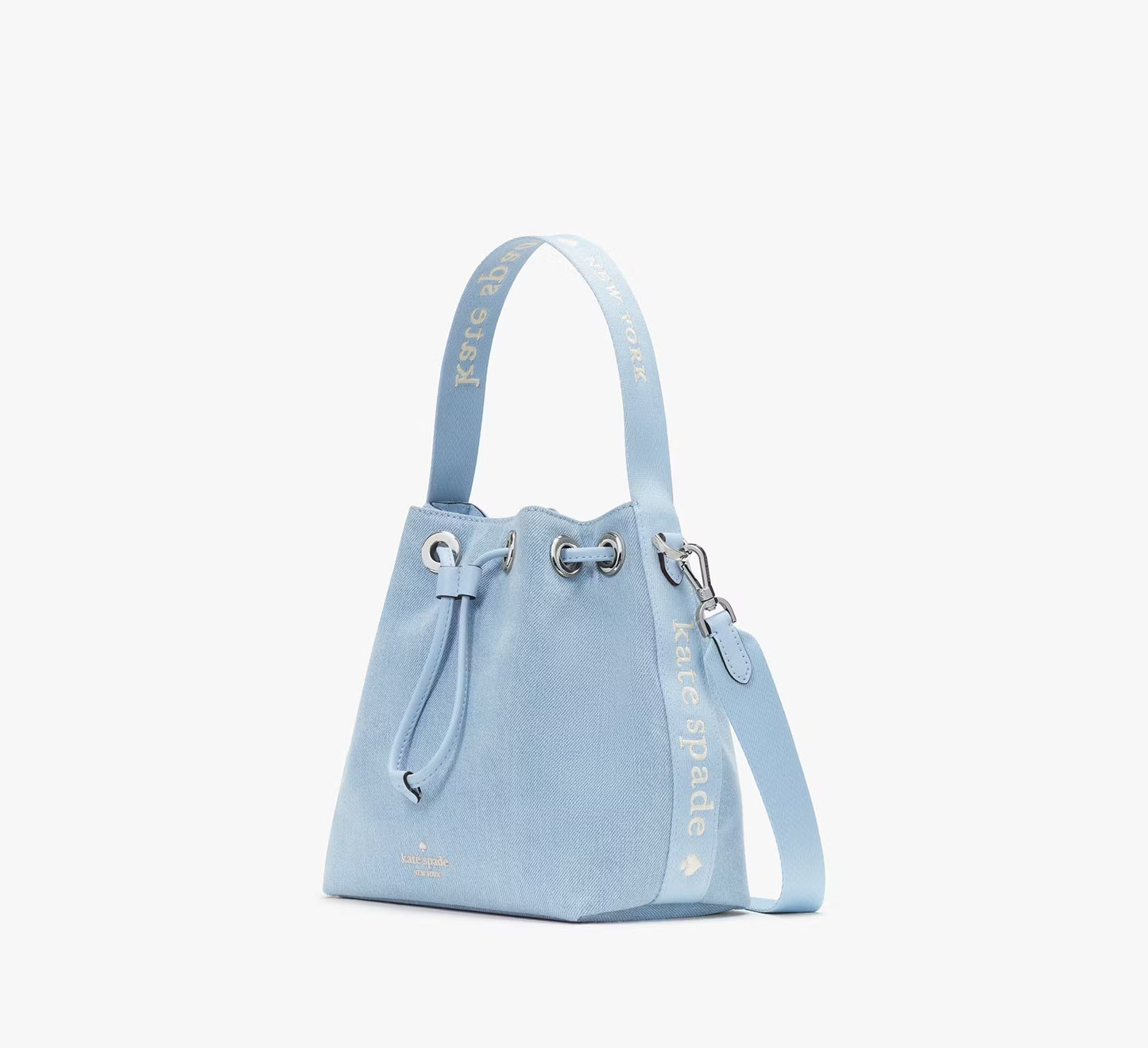 Kip Denim Bucket Bag Blue Multicolor Kate Spade
