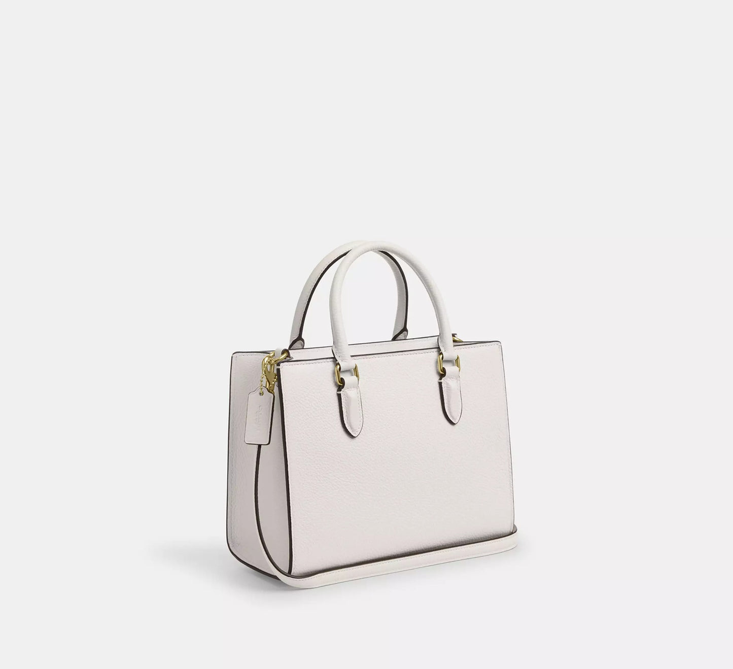 Maggie Small Tote Bag Gold Chalk Coach