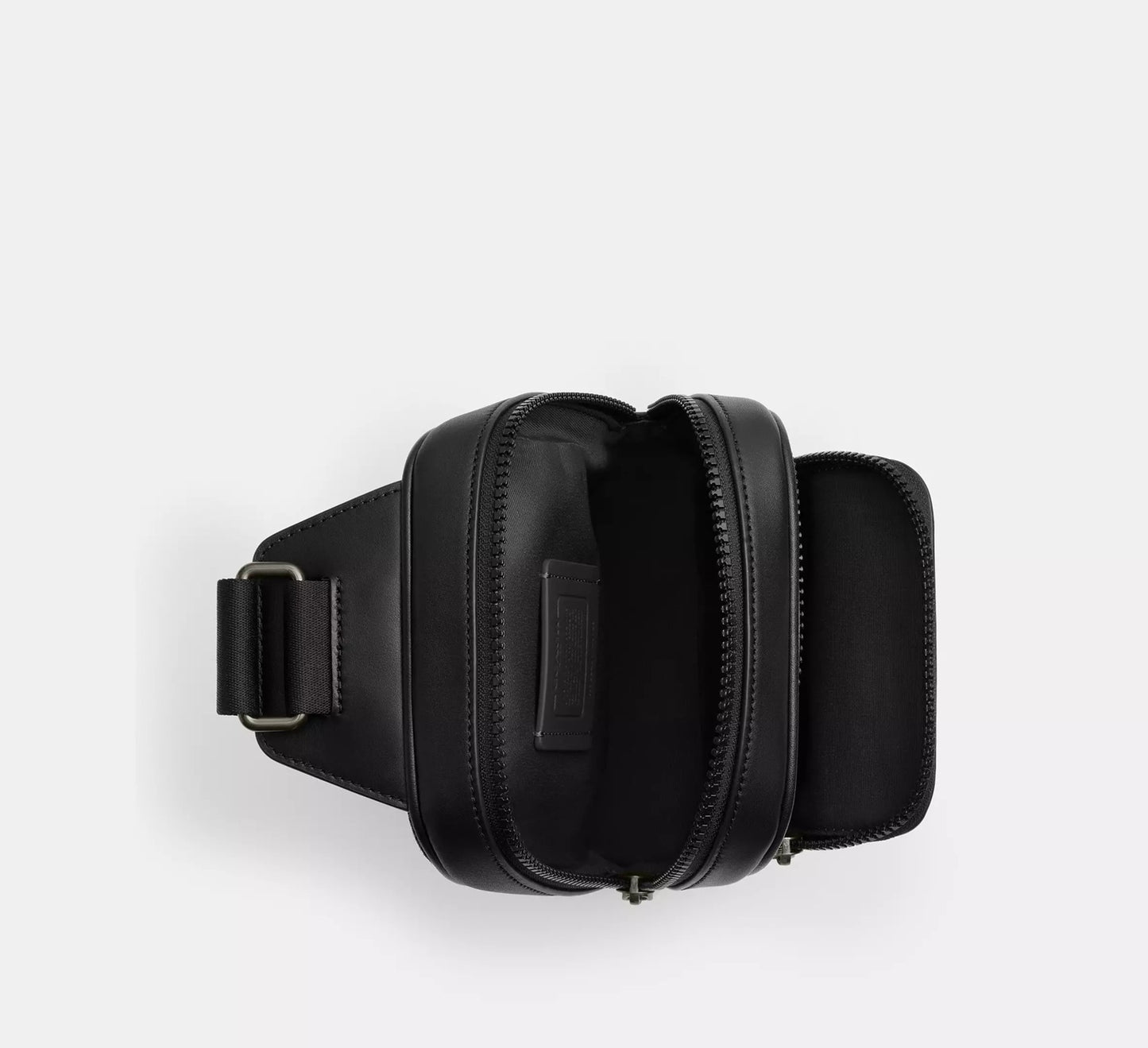Racer Sling Pack In Signature Canvas Bag Charcoal Black Coach