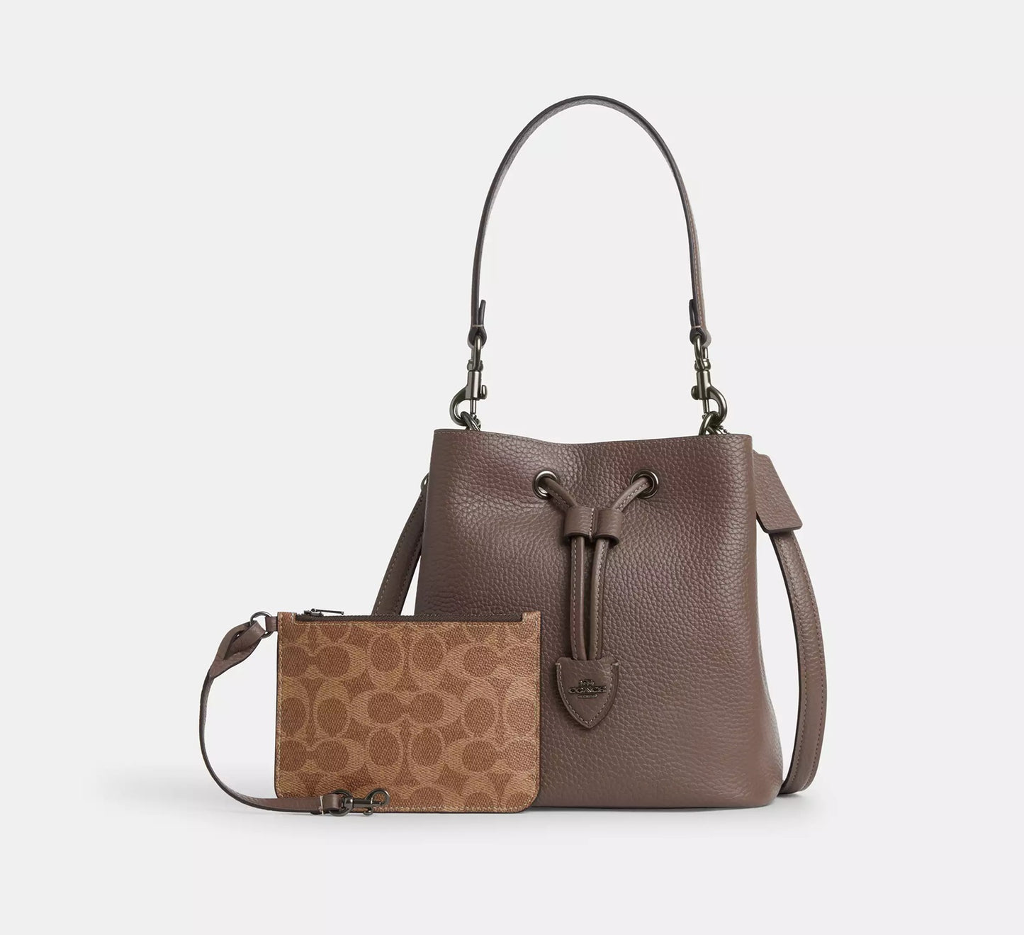 Rowan Bucket Bag Dark Stone Coach