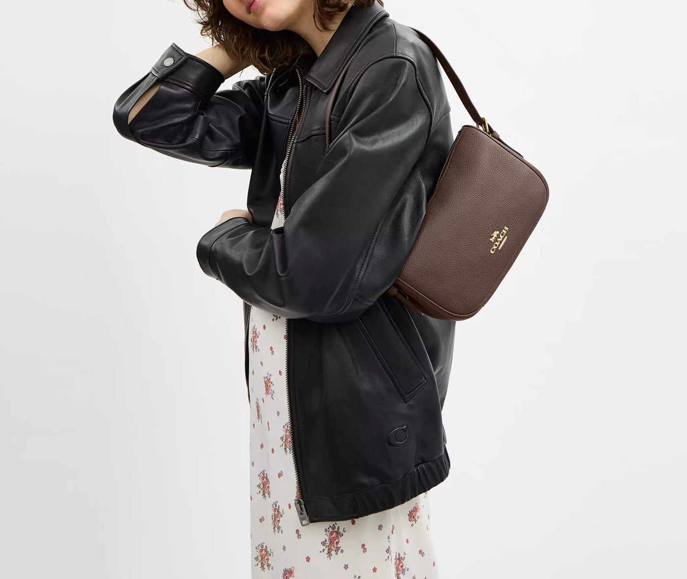 Kailey Shoulder Bag Dark Stone Coach