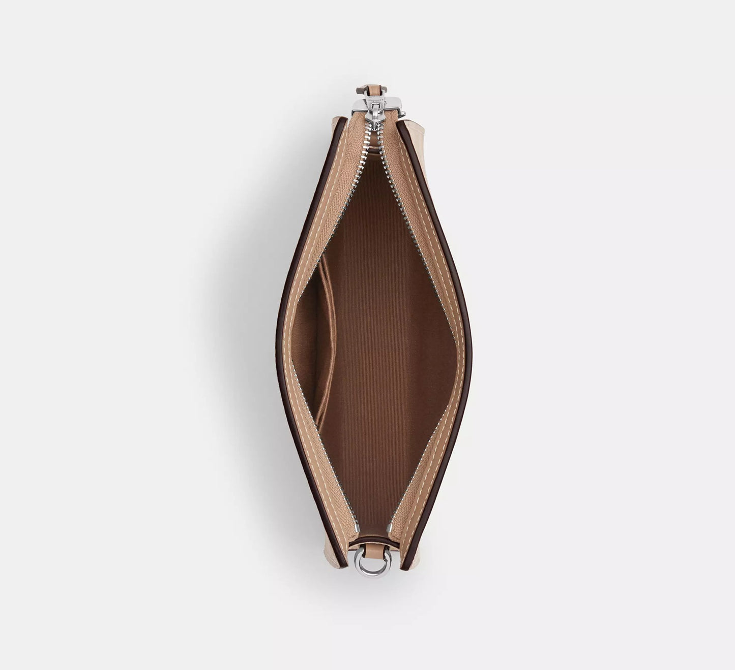 Slim Crossbody Bag In Signature Canvas Taupe Coach