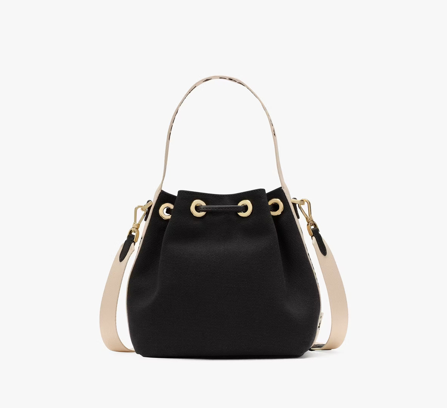 Kip Canvas Bucket Bag Black Kate Spade