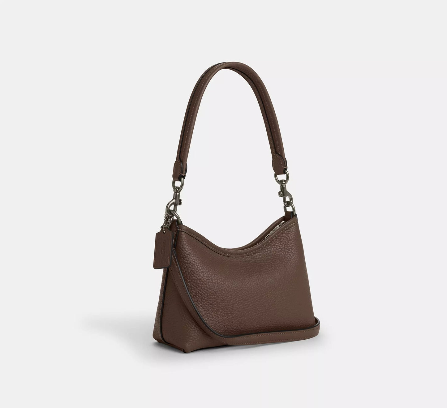 Laurel Small Shoulder Bag Dark Stone Coach